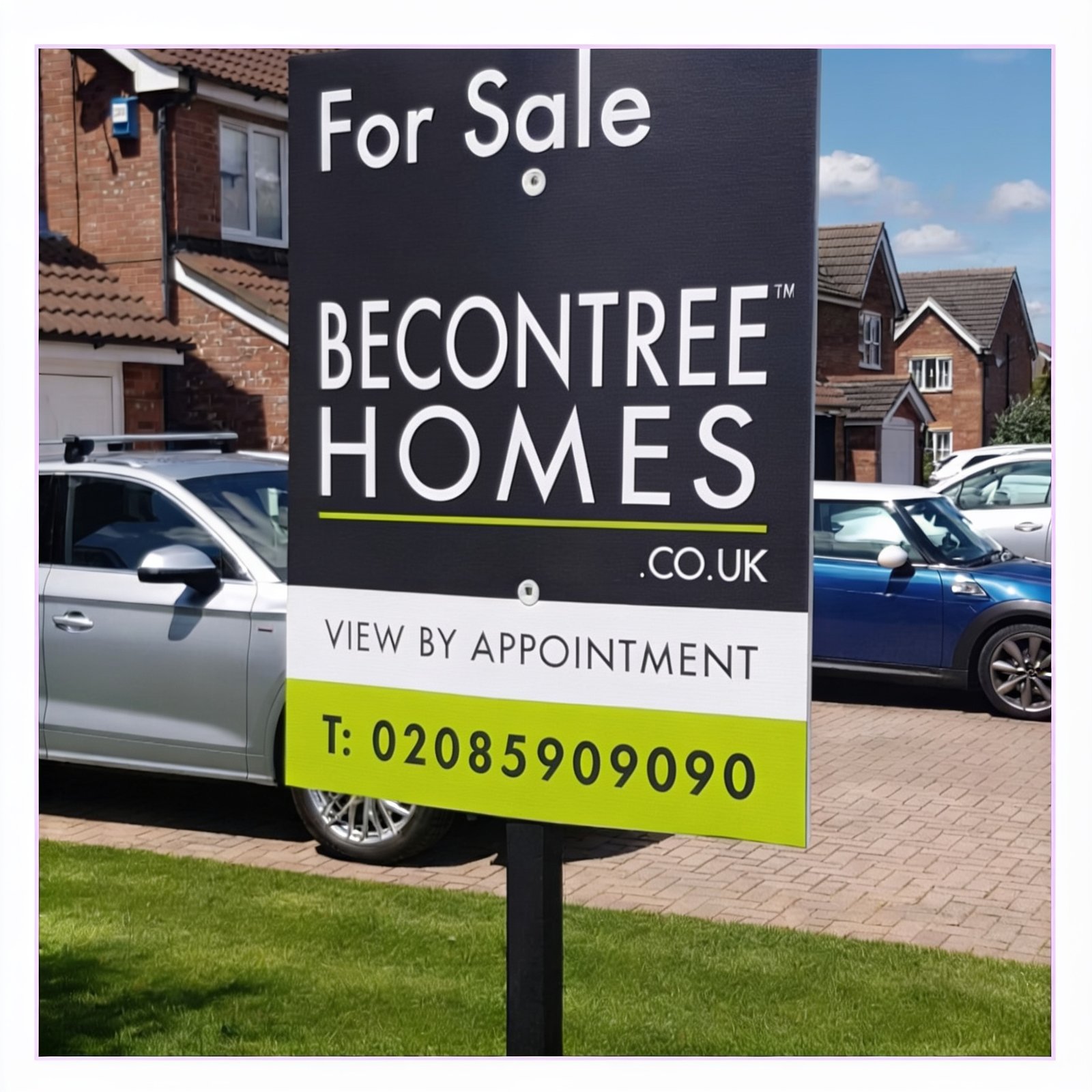 Estate Agent Boards Becontree Homes Dagenham For Sale Sign
